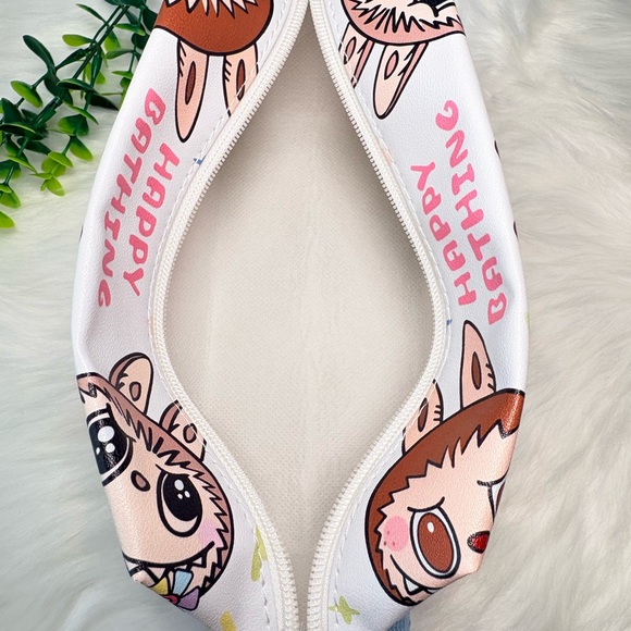 Blue Monster Character Large Cosmetic Bag - Picture 10 of 11